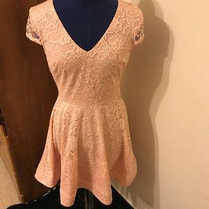 B. Darlin Pink Lace Dress